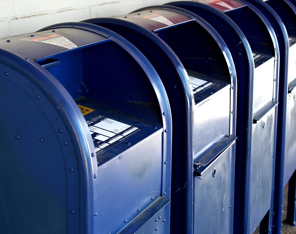 Blue container containers