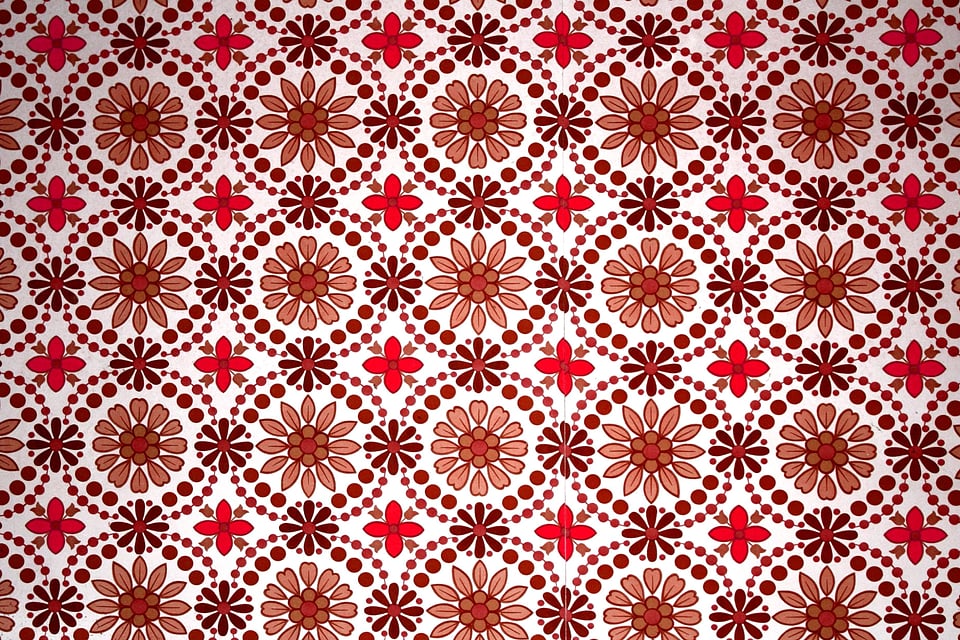 Pattern reddish textil