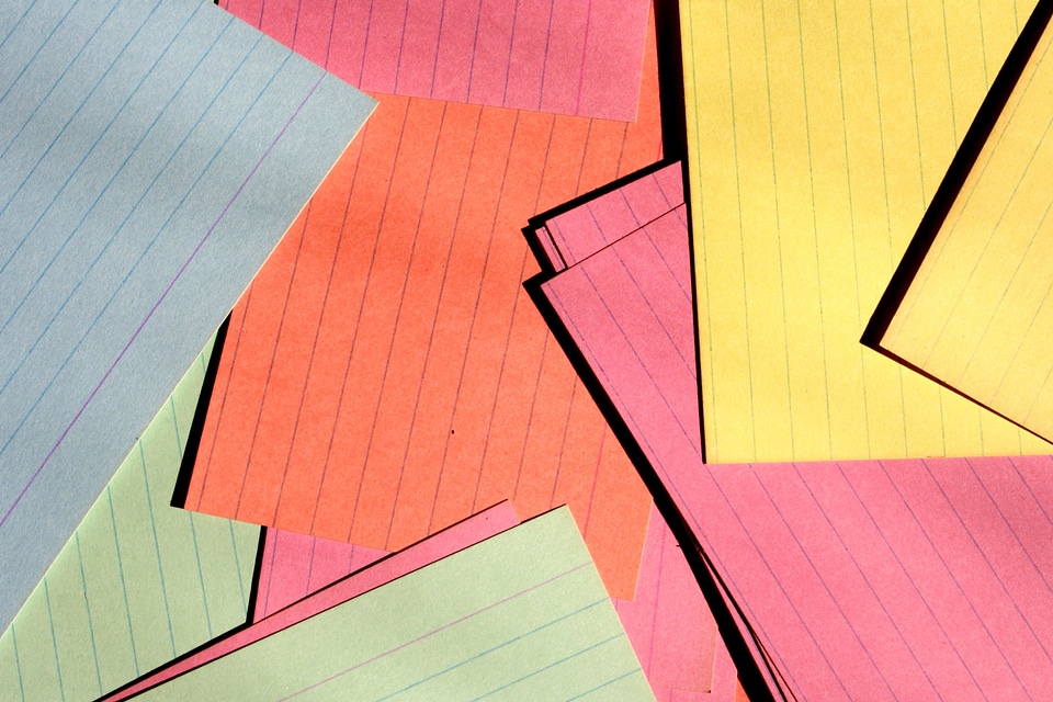 Colorful paper patterns