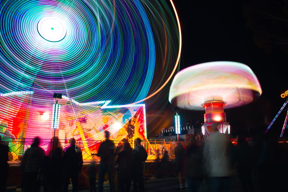 Abstract amusement colorful