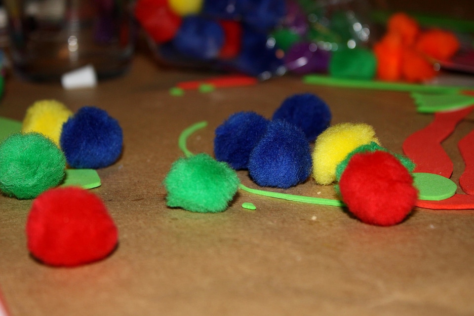 Colorful colors wool