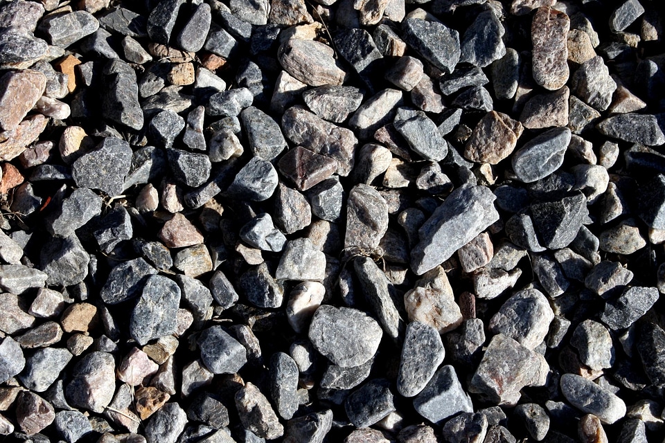 Gravel gray ground