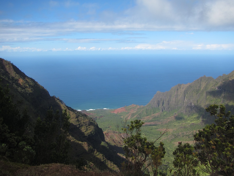 Mountains sea landscape
