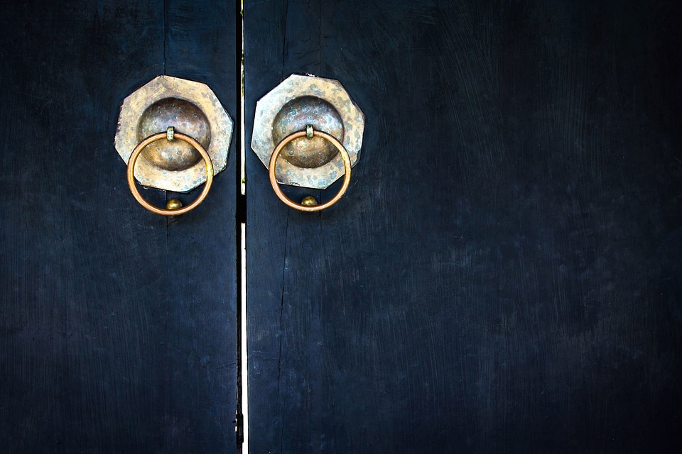 Antique architecture brass