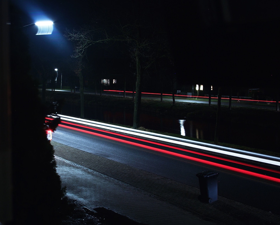 Evening fast highway