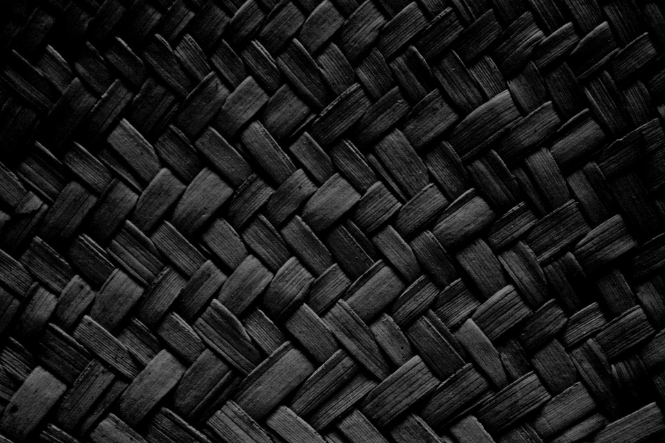 Black pattern straw