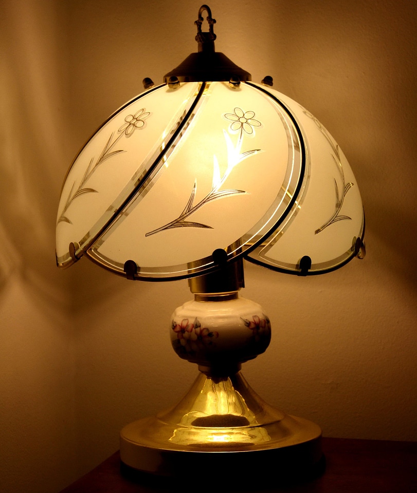 Antique furniture glass