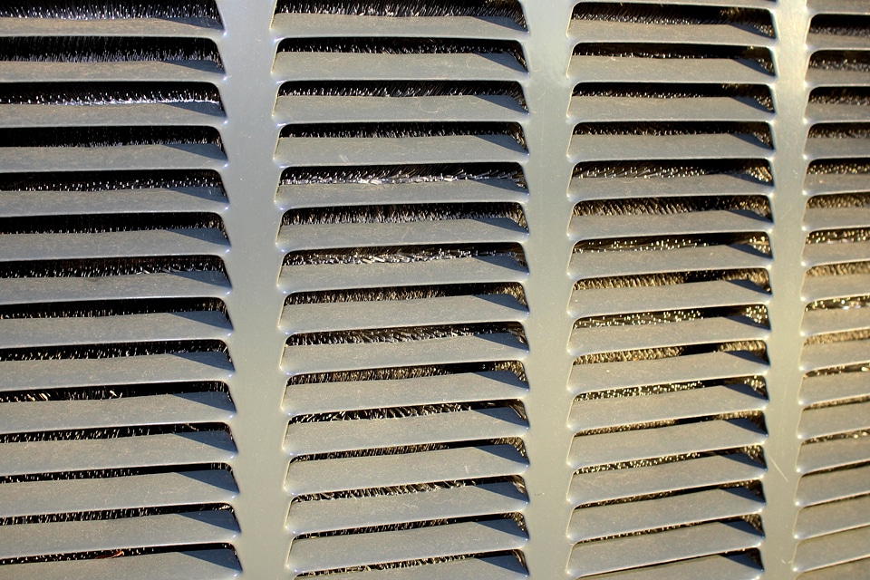 Gray grill metal