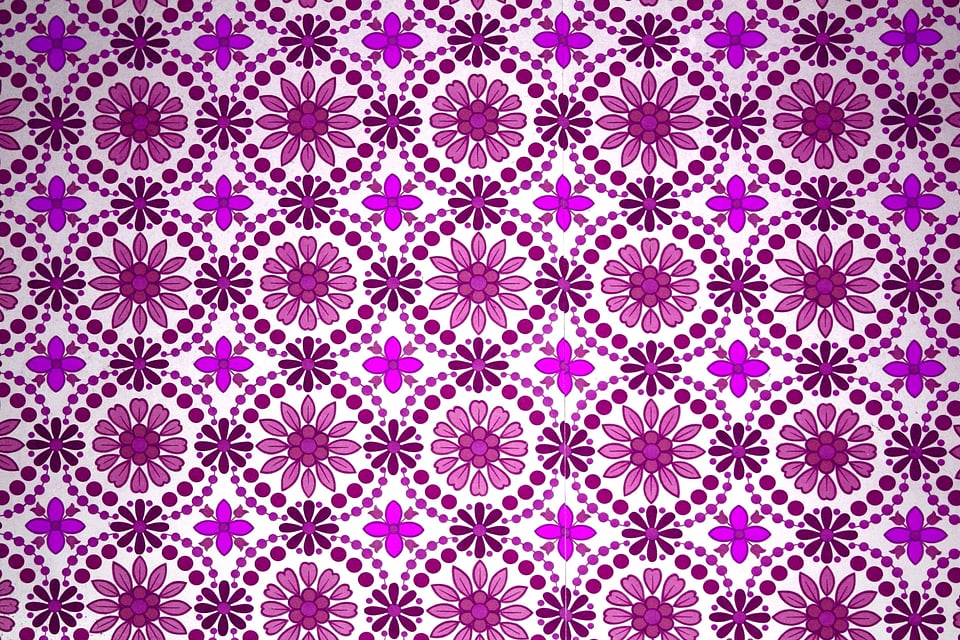 Flowers pattern pink