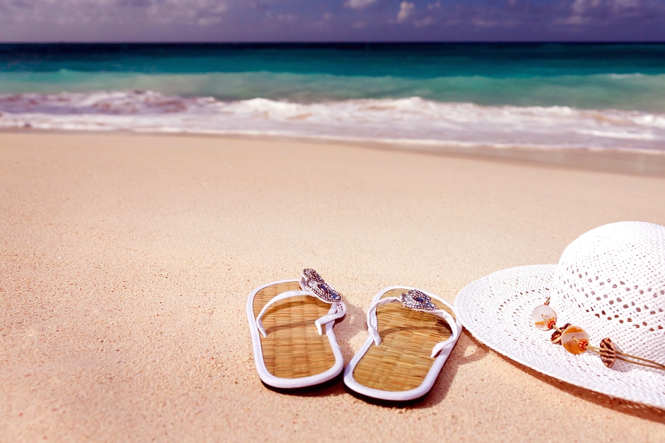 Beach beautiful photo hat