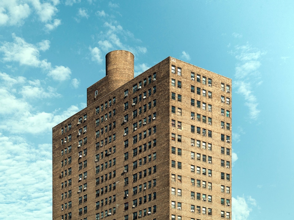 Architecture blue sky building