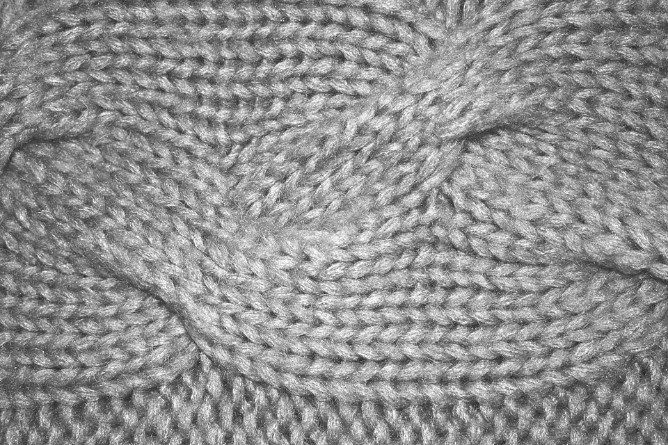 Details gray knitting