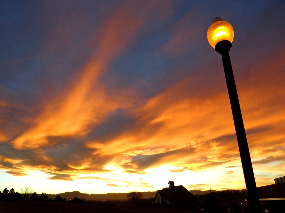 Colorful dusk lamp