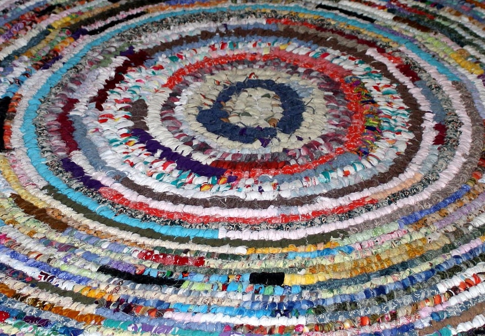Colorful knitting textil