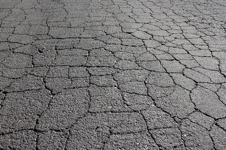 Asphalt concrete pattern photo
