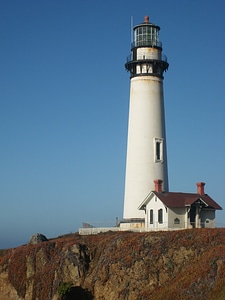 Lighthouse sea pacific photo