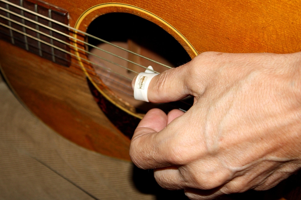 Acoustic art guitar photo