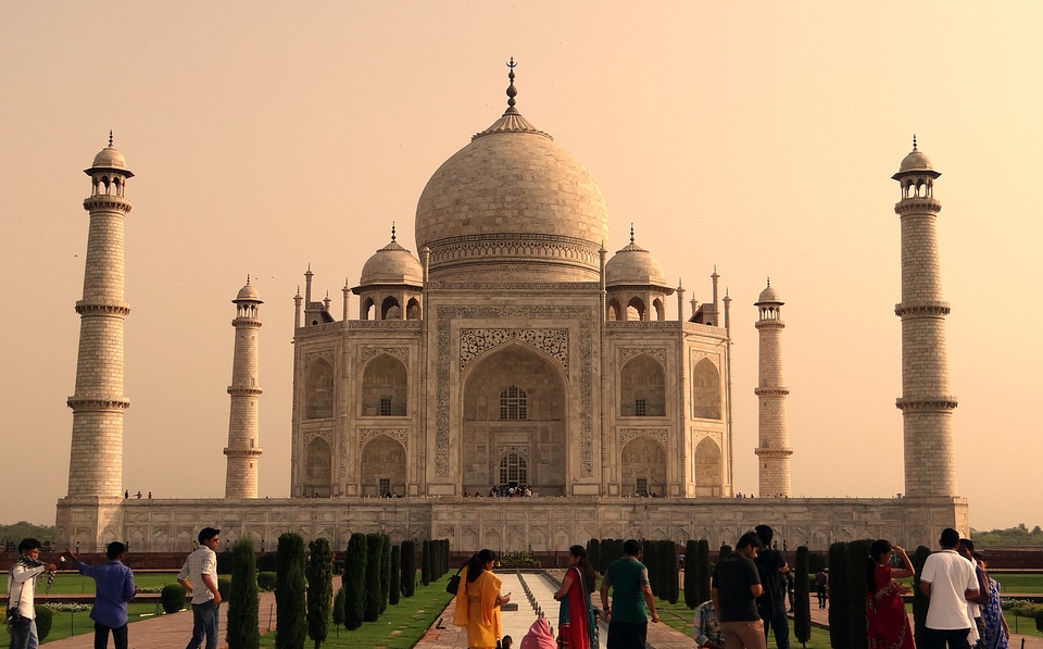 White marble monument islamic photo