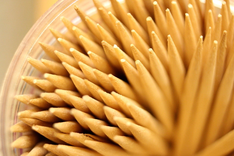 Close sticks wooden