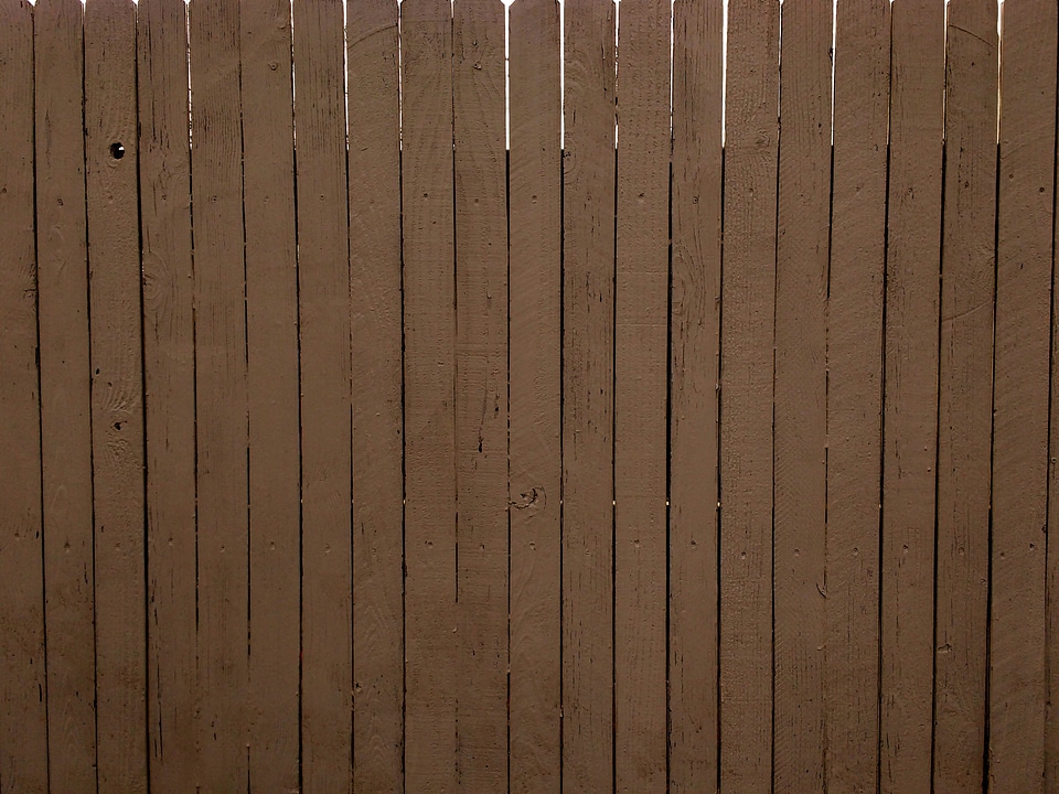 Brown fence fence line