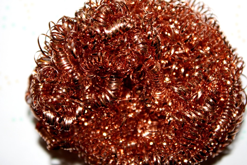 Copper metal metallic