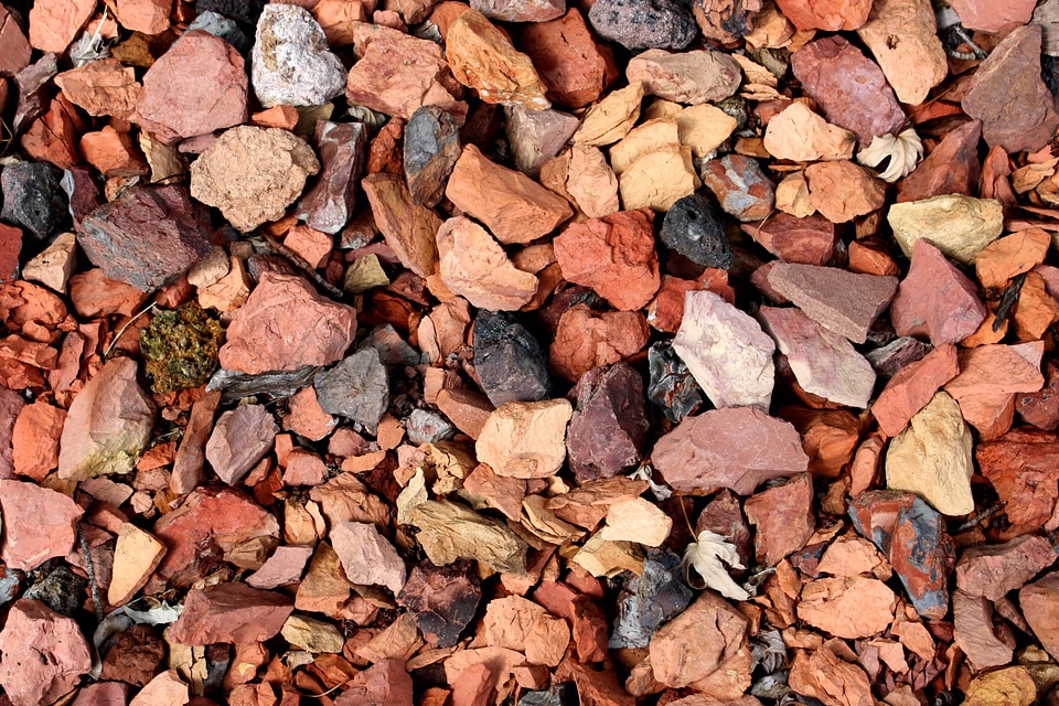 Colorful ground pattern