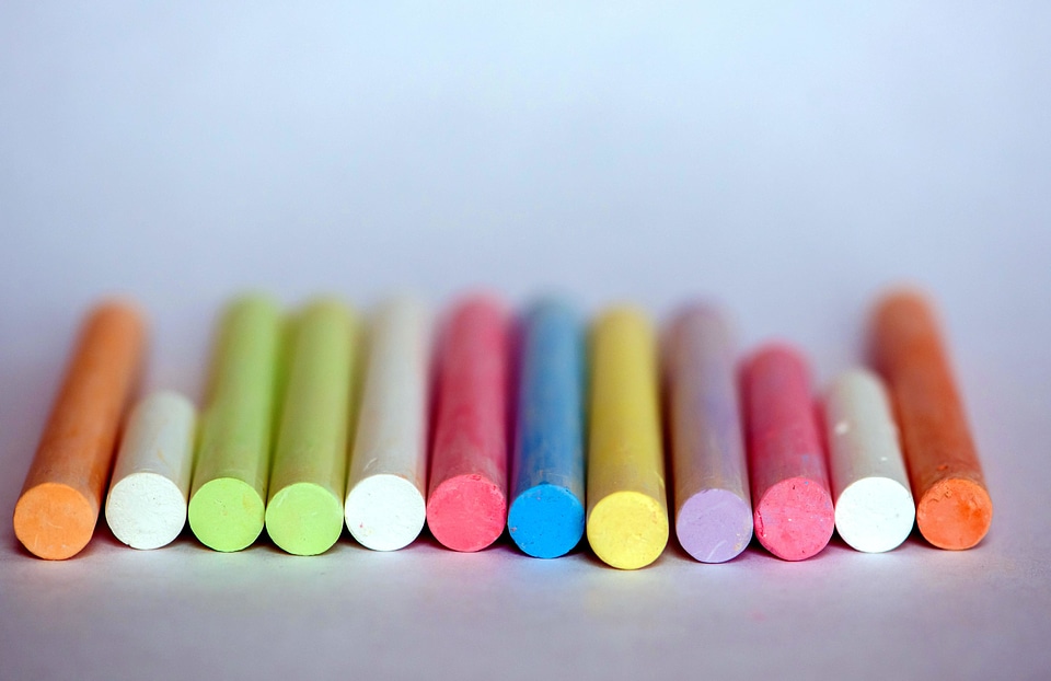 Beautiful Photo chalk colorful