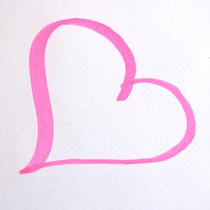 Heart love pink photo
