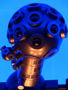 Machine futuristic blue