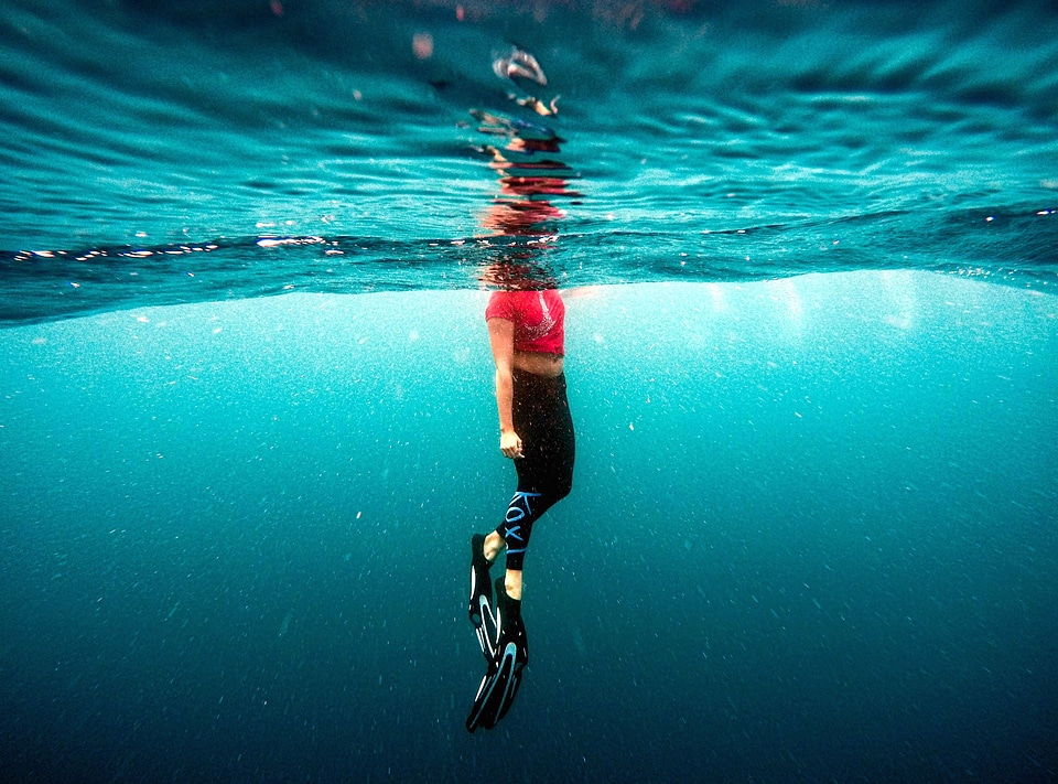 Nature sea swimming