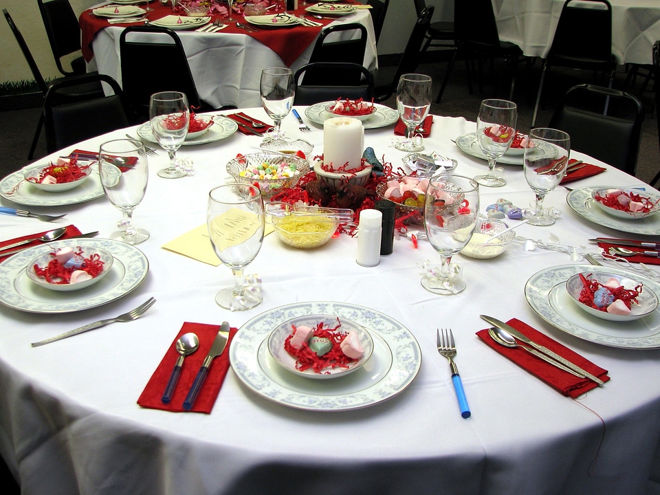 Celebration dinner table luxury photo