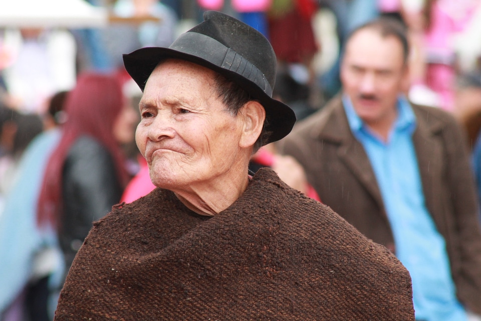 Grandfather peasant colombia
