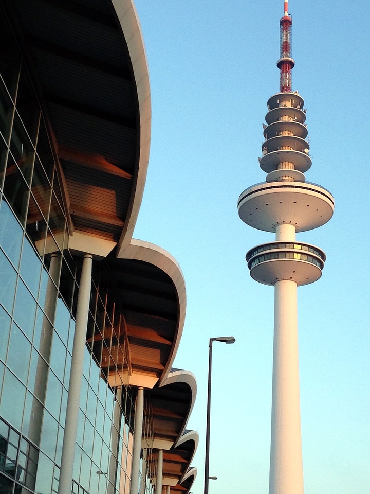 Communication control tower downtown