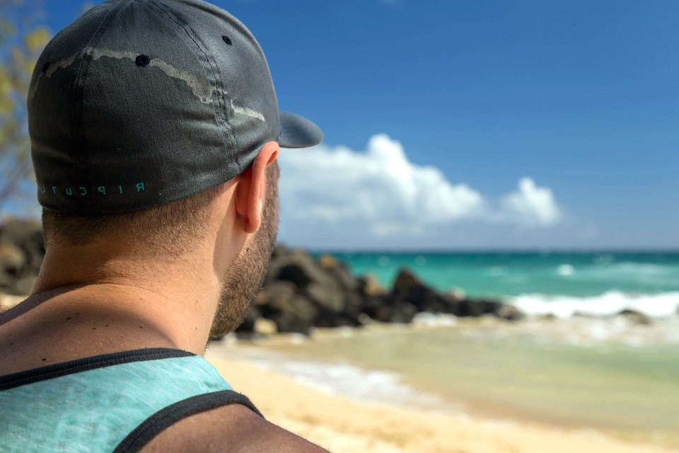 Man travel vacation