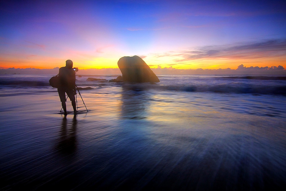 Beautiful Photo dusk landscape photo