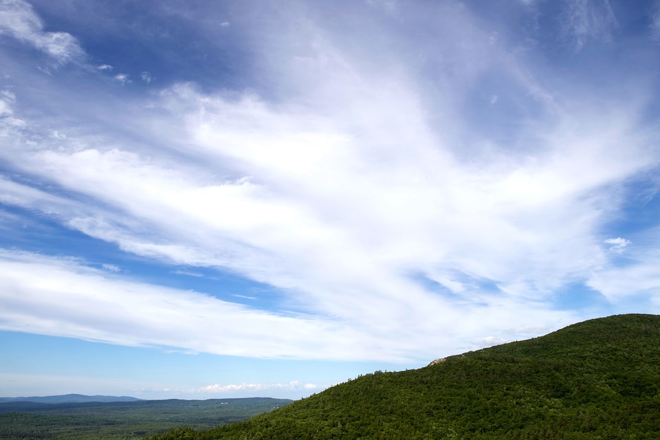 Blue Sky clouds mountains