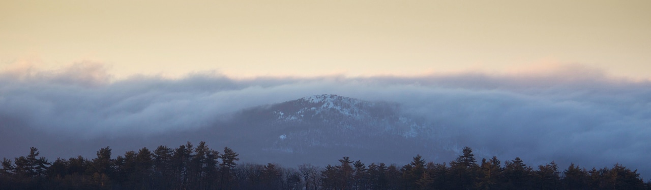Clouds landscape mist