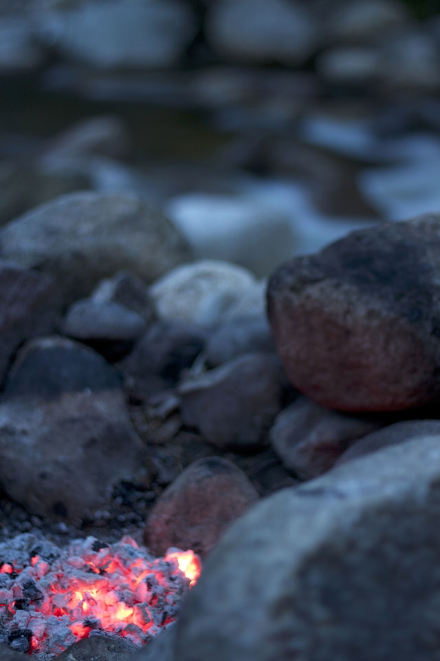 Big Rocks campfire camping