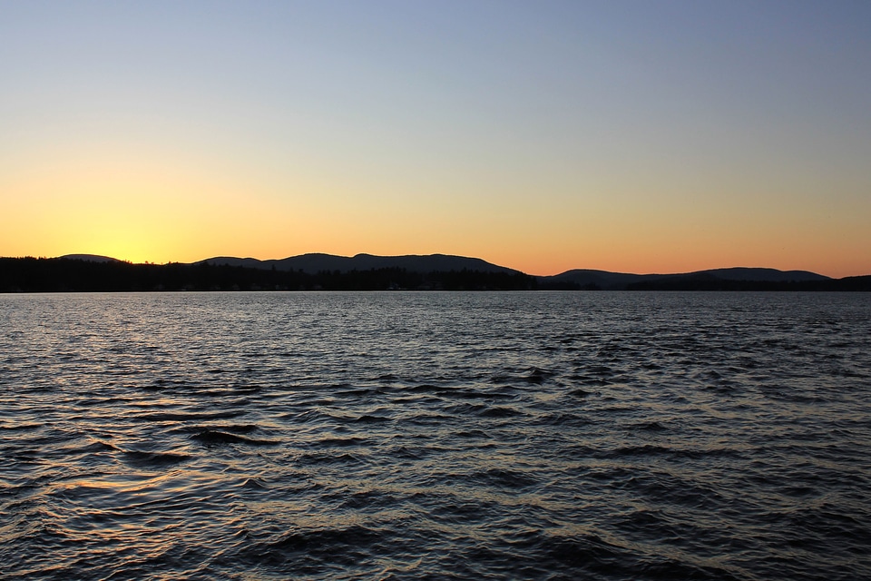 Lake landscape mountains photo