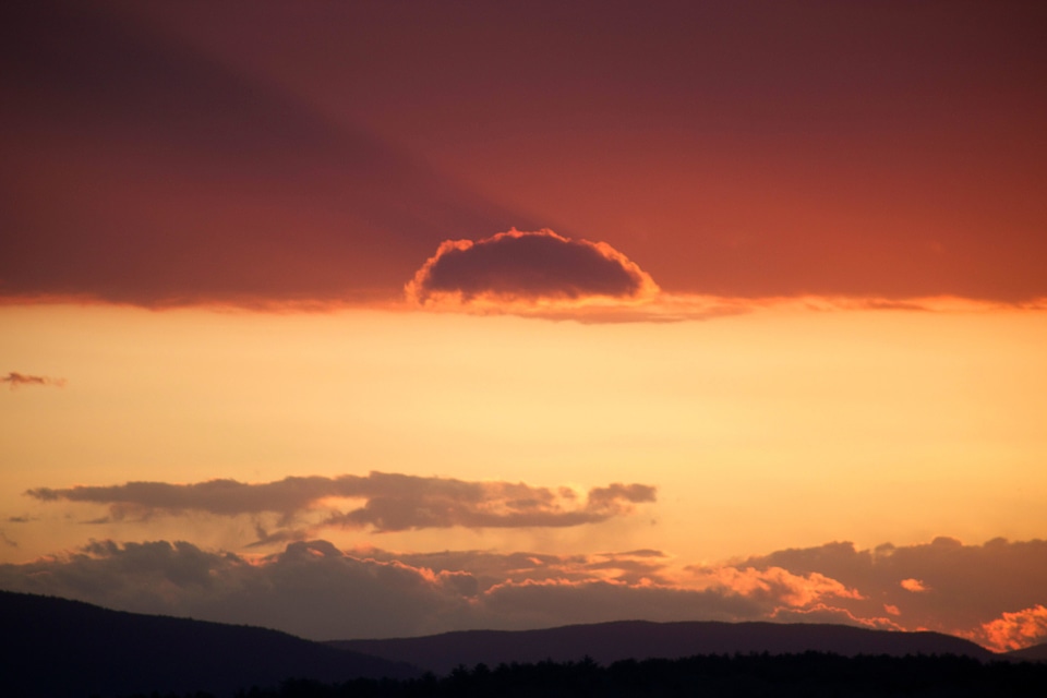 Clouds mountains summer