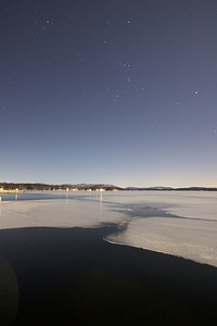 Ice lake night photo
