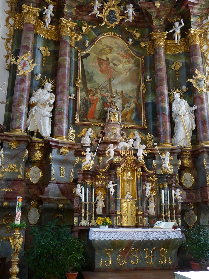 Gilded baroque church