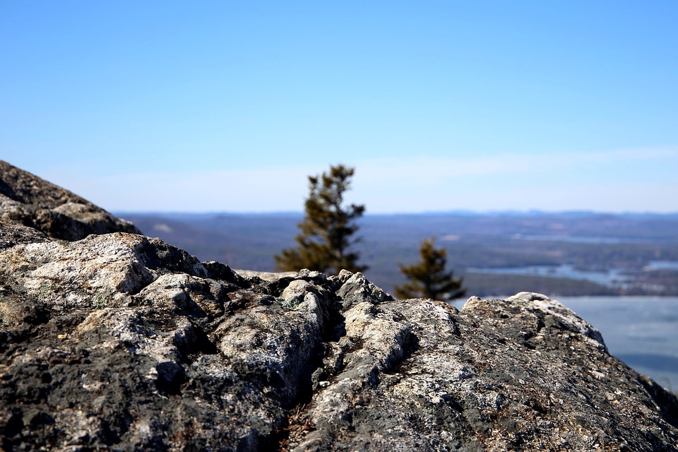 Big Rocks blue sky hills photo