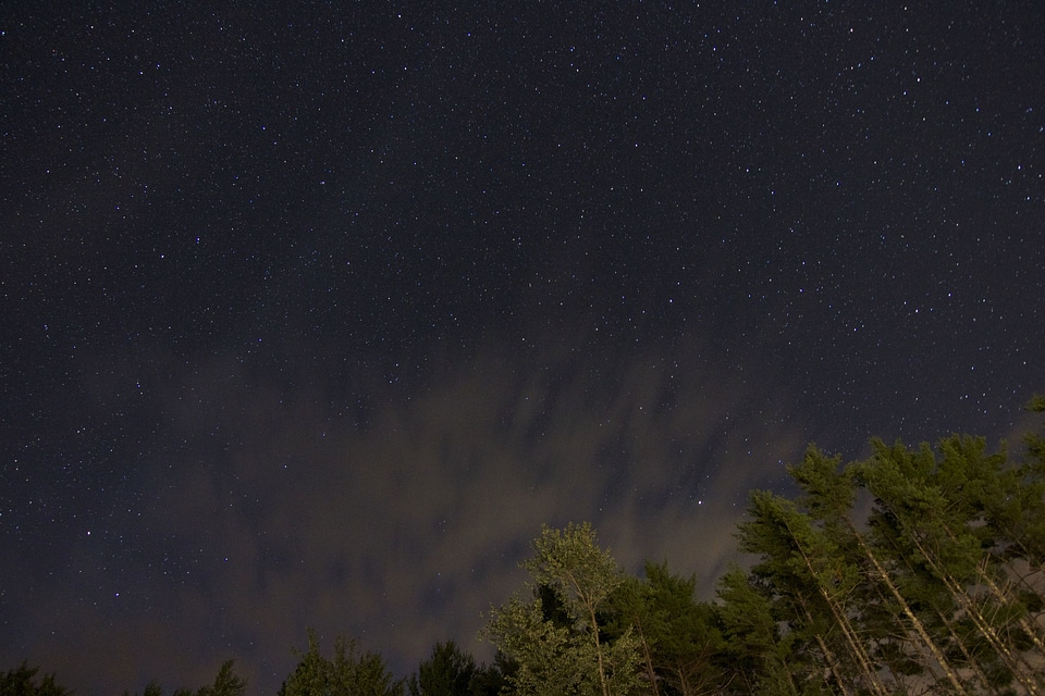 Clouds forest landscape photo