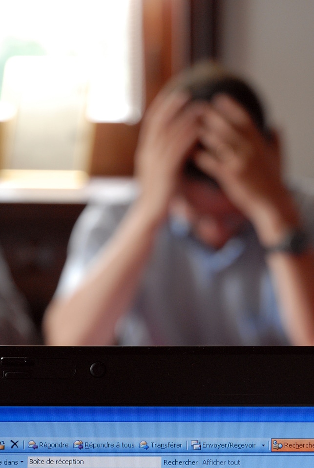 Business professional stress