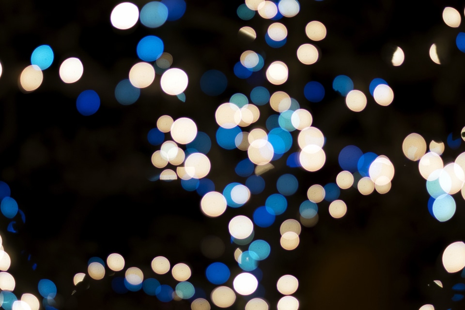 Blurred bright illuminated