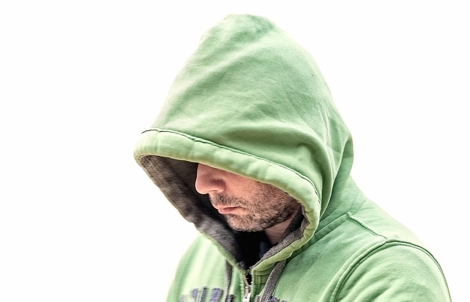 Cold man person