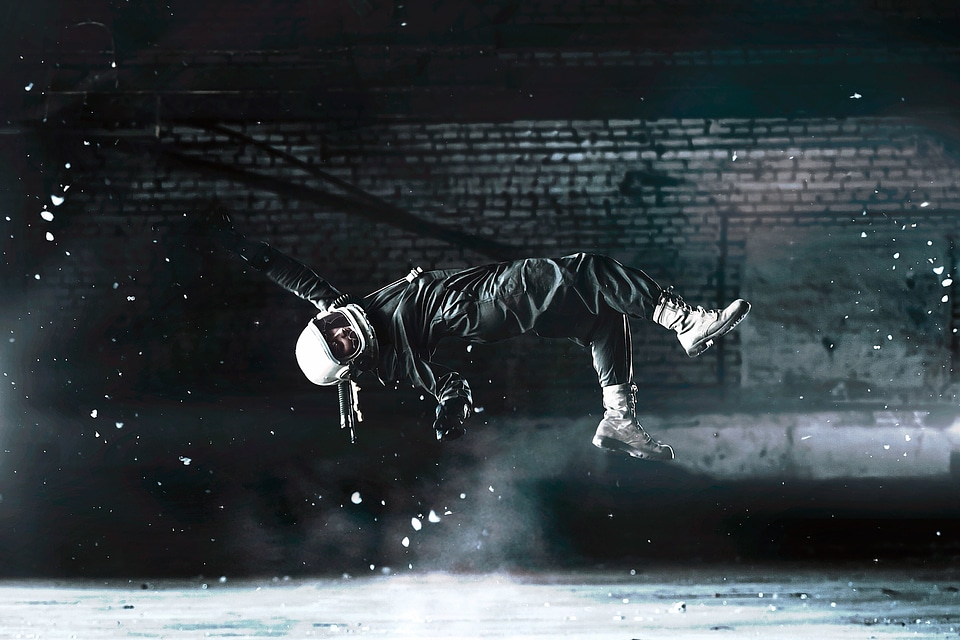 Beautiful Photo cosmonaut dark