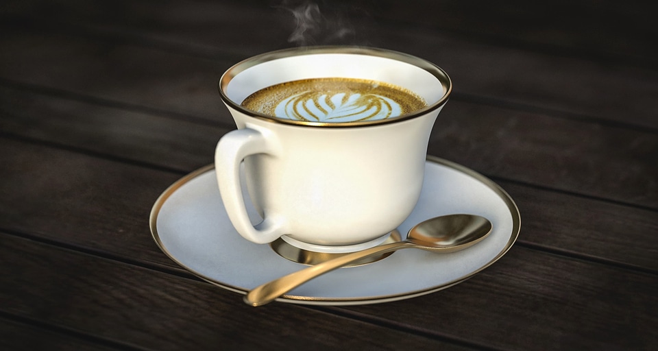 Caffeine cappuccino coffee photo