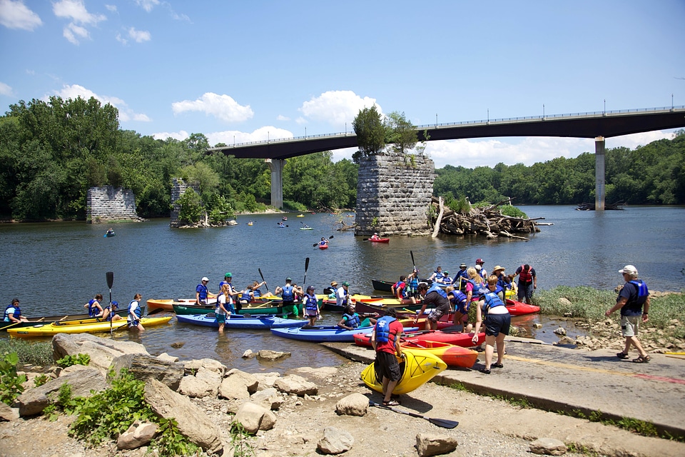 Group journey kayaking